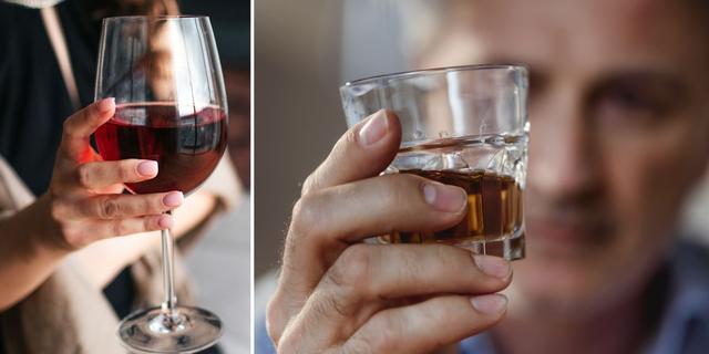 En kvinna och en man dricker alkohol. När allt fler personer som har hemtjänst dricker får personalen problem.