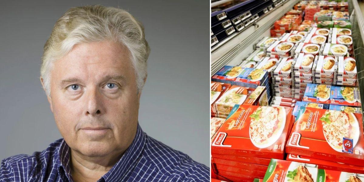 Äldreforskare och frysdisk med färdigmat