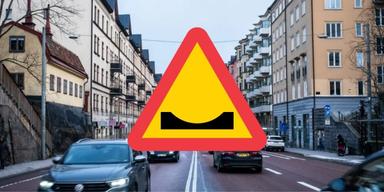 Hornsgatan i Stockholm Varningsmärke