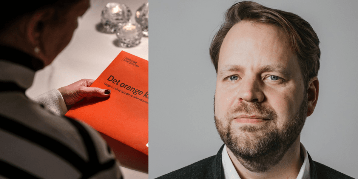 En genrebild av en kvinna som öppnar ett brev om sin pension.