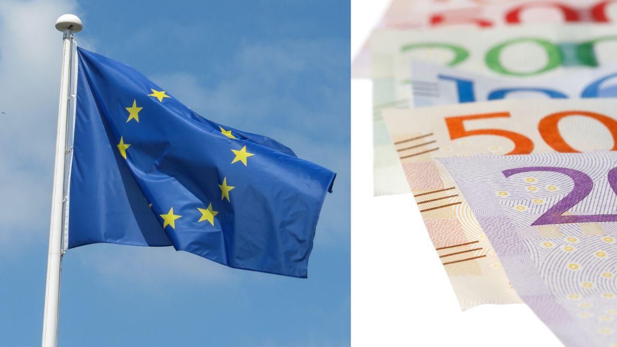 EU-flagga svenska sedlar