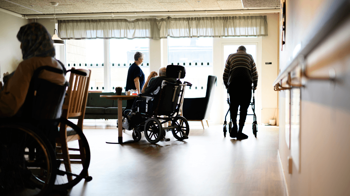 En bild från äldreomsorgen.