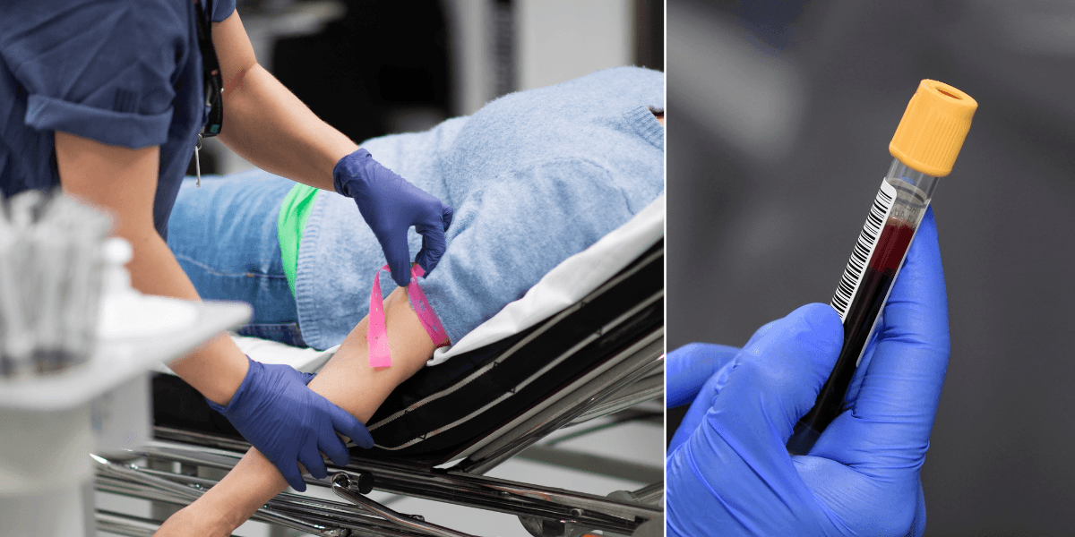 Man vill ta blodprov för att testa om Alzheimer.