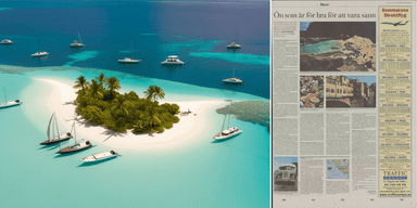 Paradisö till vänster, och DN:s aprilskämt till höger.