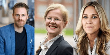 Expertpanelen med Dan Adolphson Björck, pensionsekonom på Minpension, Helena Koos, jurist på Lexius Juridik och Skandias privatekonom Christina Sahlberg.