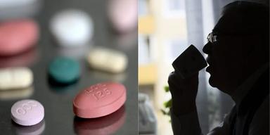 läkemedel pensionär som dricker kaffe