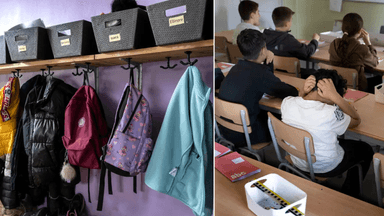 skola, elver i klassrum