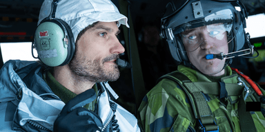 Prins Carl Philip på militärövning